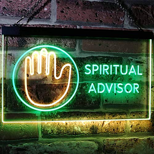 Psychic Advisor Spiritual Dual LED Neon Light Sign